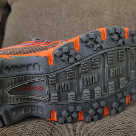 Men's Red and Orange Hiking Boots - Picture 2 of 12